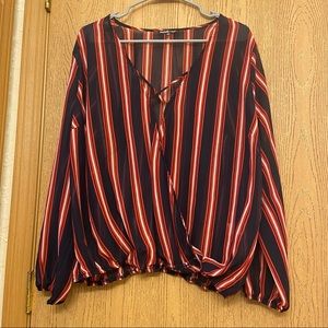 Charlotte Russe + Flowy Blouse, Sz 1X